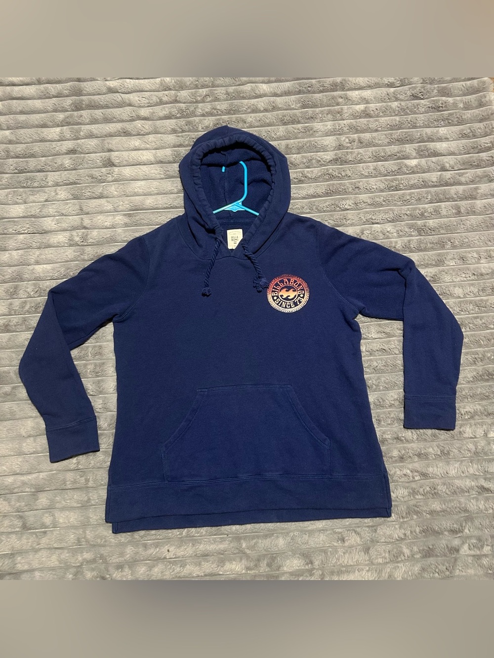 Y2K Billabong “Since 73” Navy Blue Graphic Pullover Hoodie